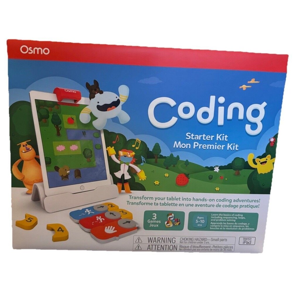 Osmo Coding Starter Kit Educational Toy for iPad 5-10 Years, Age Level 4-7 NEW